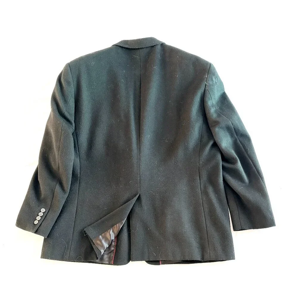 Black Camel Hair Blazer Men's XL lined luxury